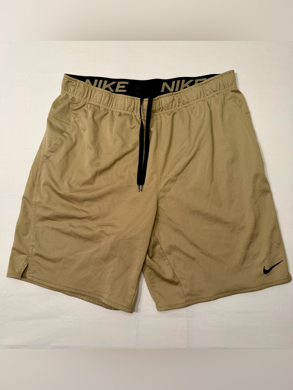 Nike Dri-FIT Running Shorts Men's Large Tan Khaki Gorpcore Athleisure Techwear